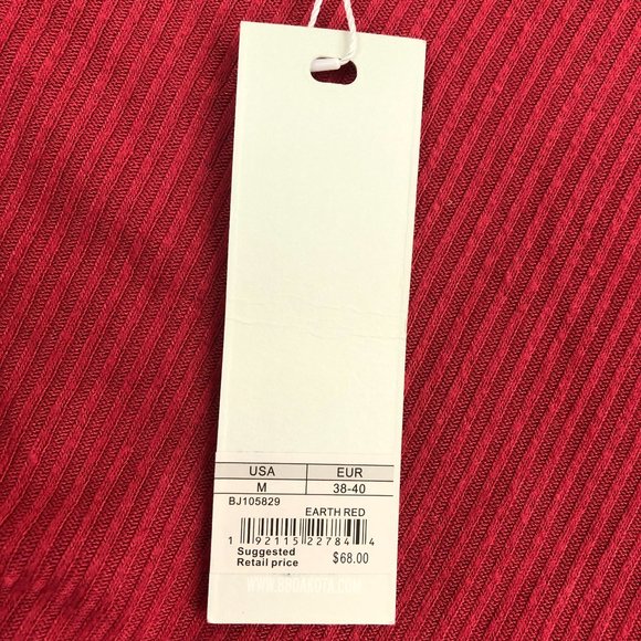 BB Dakota NWT Women's Size Medium Earth Red Hang Loose Wide Sleeve Crop Top - Picture 8 of 9